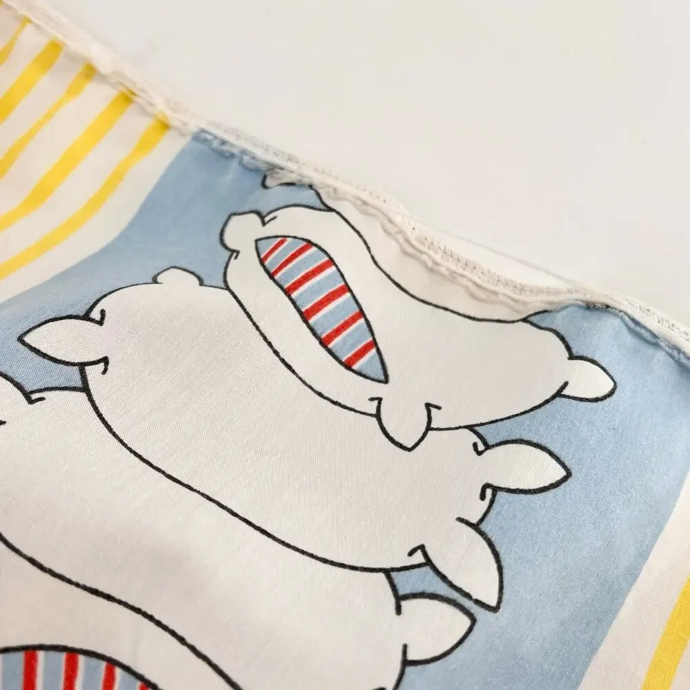 Vintage 80s Garfield Twin Sheet Set 1980s Cat Cartoon Kidcore